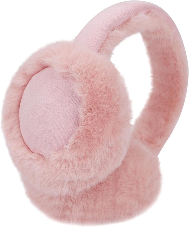 ACTLATI Girl Winter Earmuffs Sequin Shiny Outdoor Ear Warmers Fluffy Muffs Cute Faux Fur Earmuff for Kids Adult Women - Image 1